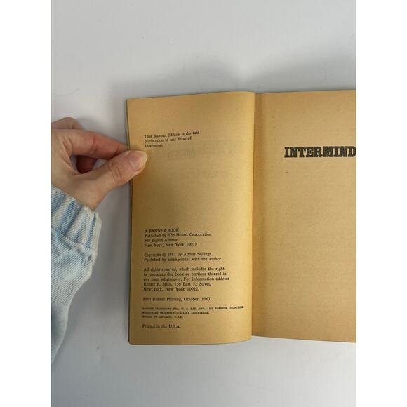 Vintage Paperback - Intermind - Ray Luther - 1967 Banner Books - Picture 7 of 7